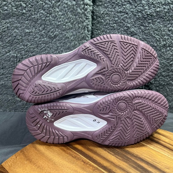 ASICS Upcourt 6 Women Lilac Volleyball Tennis Court Shoes Sneakers Size 5.5 - Picture 11 of 12